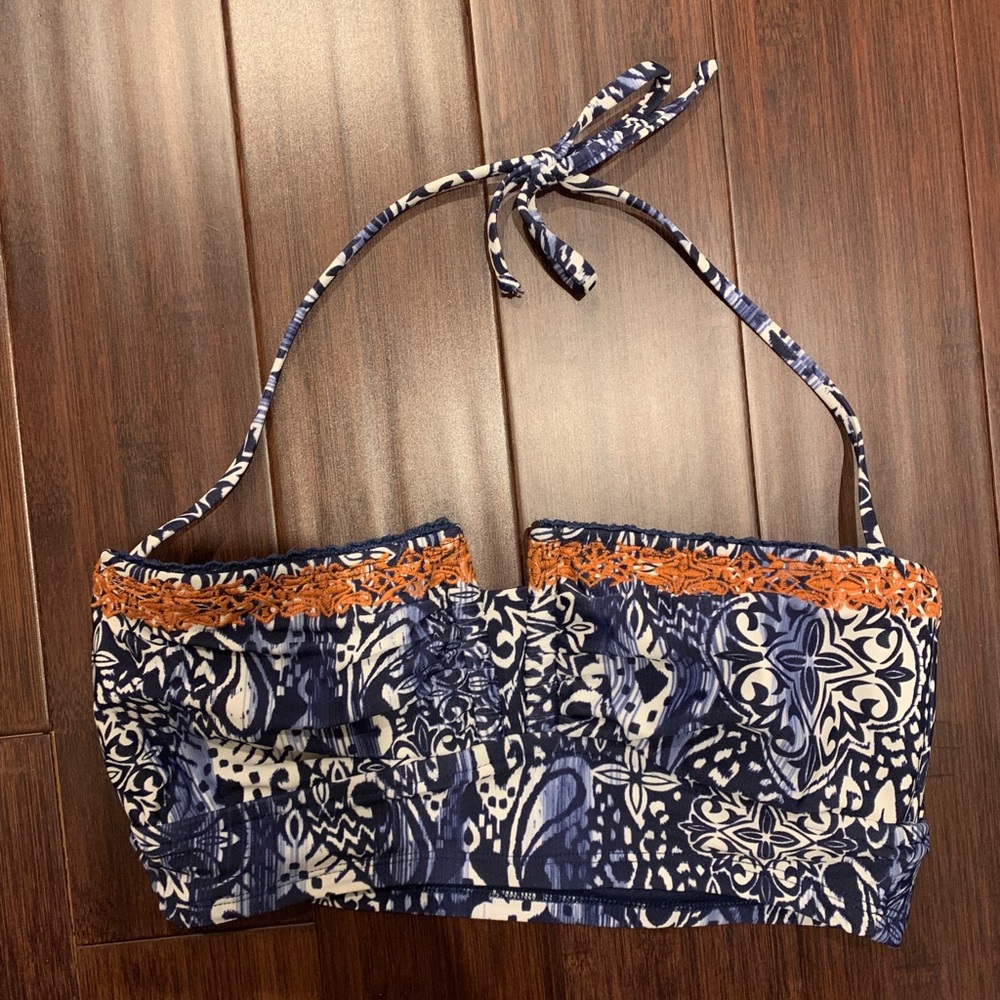 Lucky Brand Bandeau Bikini Top Size M